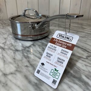 Viking, 5 Ply Stainless Steel Stock Pot with Copper Core, 2.25 Quart